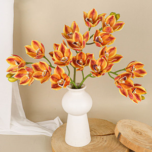 AR-545 ZUOYI 68CM Silicone Coton 6 Têtes Artificielle Orchidée <span class=keywords><strong>Whelan</strong></span> Papillon Fleur Pour La Décoration - Product Image 3