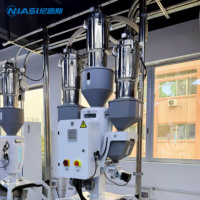 Système de pesage automatique par lots 2 composants 500 Kg/h Doseur de matières premières en plastique avec mélangeur Mélangeur gravimétrique