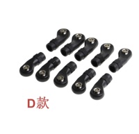 Rotules de liaison en plastique M4 (10 pièces) pour modèles de voitures RC Crawler 1/10 SCX10 TRX-4, pièces et accessoires en acier