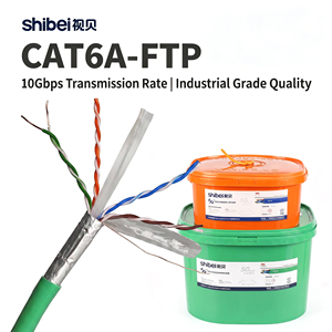 Cavo di Rete LAN CAT6A FTP in Rame Solido di Alta Qualità, 305m, 10Gbps, Schermato con Foglio Metallico, per Ufficio, <span class=keywords><strong>Ethernet</strong></span> Cat <span class=keywords><strong>6a</strong></span> - Product Image 4