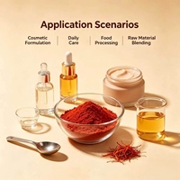 Extrait de Safran en Poudre de Qualité Industrielle – Matière Première Végétale Naturelle – Extrait de Stigmates de Crocus Sativus pour Formules Alimentaires et Cosmétiques