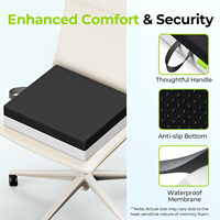 Coussins en gel mousse imperméables, coussin de siège en gel, coussin pour fauteuil roulant