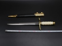 Épée courte allemande, modèle jouet de dragon avec fourreau, moule médiéval en métal avec pompon pour ouvre-bouteille ou ouvre-lettre