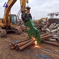 Cisaille hydraulique rotative pour excavatrice, coupe-acier à 360 degrés pour le recyclage de voitures et la démolition de métaux