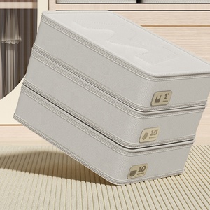 Realida đồ lót Hộp lưu trữ với nắp đậy <span class=keywords><strong>Stackable</strong></span> vớ tổ chức cho sinh thái Nhà Phòng Ngủ tủ quần áo ngăn kéo - Product Image 3