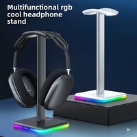 Nouvel Arrivage Support de Casque de Bureau en Alliage d'Aluminium King Fighters Lumineux, Tactile, avec Éclairage Ambiant, Option Logo Personnalisé, Modèle