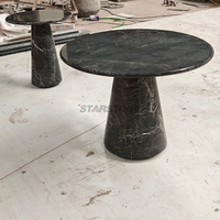 Table basse Newstar Nordic au design cubique simple, table basse moderne en marbre