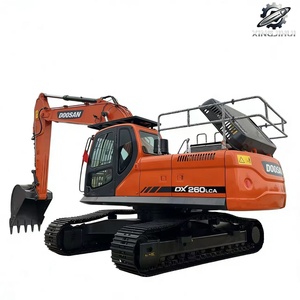รถขุด Doosan DX260 มือสอง 26 ตัน ถัง 1.4 ลูกบาศก์เมตร ยี่ห้อเกาหลีใต้ รถขุดตีนตะขาบขนาดใหญ่ ชั่วโมงการทำงานต่ำ ได้รับการรับรองมาตรฐาน CE - Product Image 1