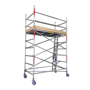 Torre di Ponteggio Portatile a H in Alluminio per Interni <span class=keywords><strong>con</strong></span> <span class=keywords><strong>Ruote</strong></span> - Product Image 1