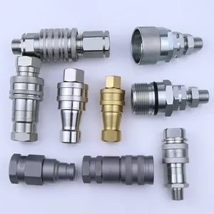 Hydraulic Couplings Fittings Quick Disconnect Hydraulic Fittings Quick Coupling Quick Coupler Hydraulic Hose Fittings 1 Shut Off Way Valve Quick Connector