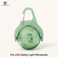 Clip lumineux LED de sécurité pour animaux de compagnie, pendentif lumineux rotatif à 360°, lampe de marche nocturne pour chien à fixer sur le collier, lampe de sécurité lumineuse pour animaux.