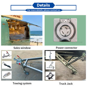 Remorque de restauration vintage commerciale, petit camion de restauration pour shawarma, barbecue, ramen, restaurant mobile avec cuisine complète et véhicule - Product Image 5