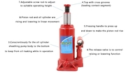 Cric hydraulique pour voiture de 5 tonnes, cric à bouteille en acier, outils de levage