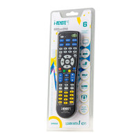 Télécommande intelligente I-REMOTE SMR936 6 en 1 TV/SAT/DVD/HD/DVR/AUX avec apprentissage ergonomique