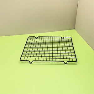 Black Carbon Steel <b>Cooling</b> <b>Rack</b> Rectangle With Feet Heat Resistant <b>Baking</b> Cake Tools 2 Pieces - Product Image 3