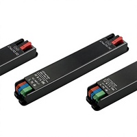 Alimentation LED HUARON à haute efficacité 24-200W 12V/24V AC-DC, dimmable par Triac, sans scintillement, sortie unique, en aluminium, rendement 90-99%