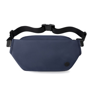 Sac banane unisexe imperméable en nylon, forme tonneau, moyen, avec fermeture éclair, sac à bandoulière minimaliste tendance, pochette pour téléphone - Product Image 1