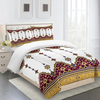 Literie de style bohème européen Lot de trois lits marocains pour la maison 1 housse de couette 2 taies d'oreiller