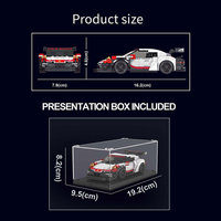 MOULD KING 27010S Super Racing Sport Minicar, Briques à assembler, Jouets pour garçons, Boîte de présentation MOC, Cadeau, Blocs de construction pour enfants