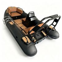 Bateau semi-rigide (RHIB) 14,1 pieds Achilles Hypalon, capacité 7 personnes, avec console arrière pour radar, luxe pour la navigation, fabriqué en Chine, logo personnalisé