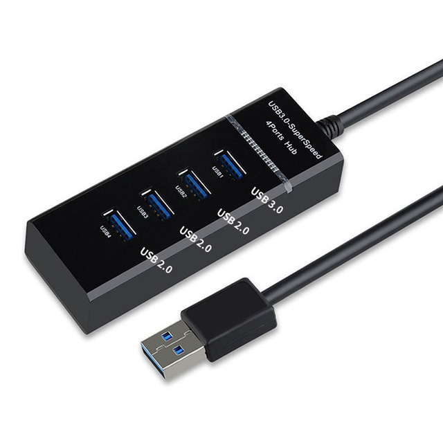 Usb 3.0 High Speed Hub 3.0 4 Port Usb Hub Docking Station With Switch Multi Hub Use Power Adapter Computer