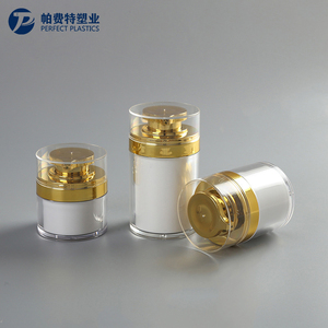 30g 50g 100g barattolo di crema airless in plastica barattolo di lusso a doppio strato design confezione cosmetica per la cura della pelle per siero crema viso - Product Image 2