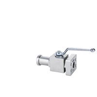 Vente directe usine – Vanne à boisseau sphérique hydraulique Tai Xin à bride SAE, modèle BKHAE-210/420-DN-D/S, avec une extrémité intégrée et l'autre à bride fendue