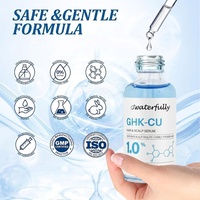 Sérum capillaire au peptide GHK-Cu, peptides de cuivre pour la croissance des cheveux, sérum léger pour le traitement du cuir chevelu, sérum fortifiant les racines, huile capillaire