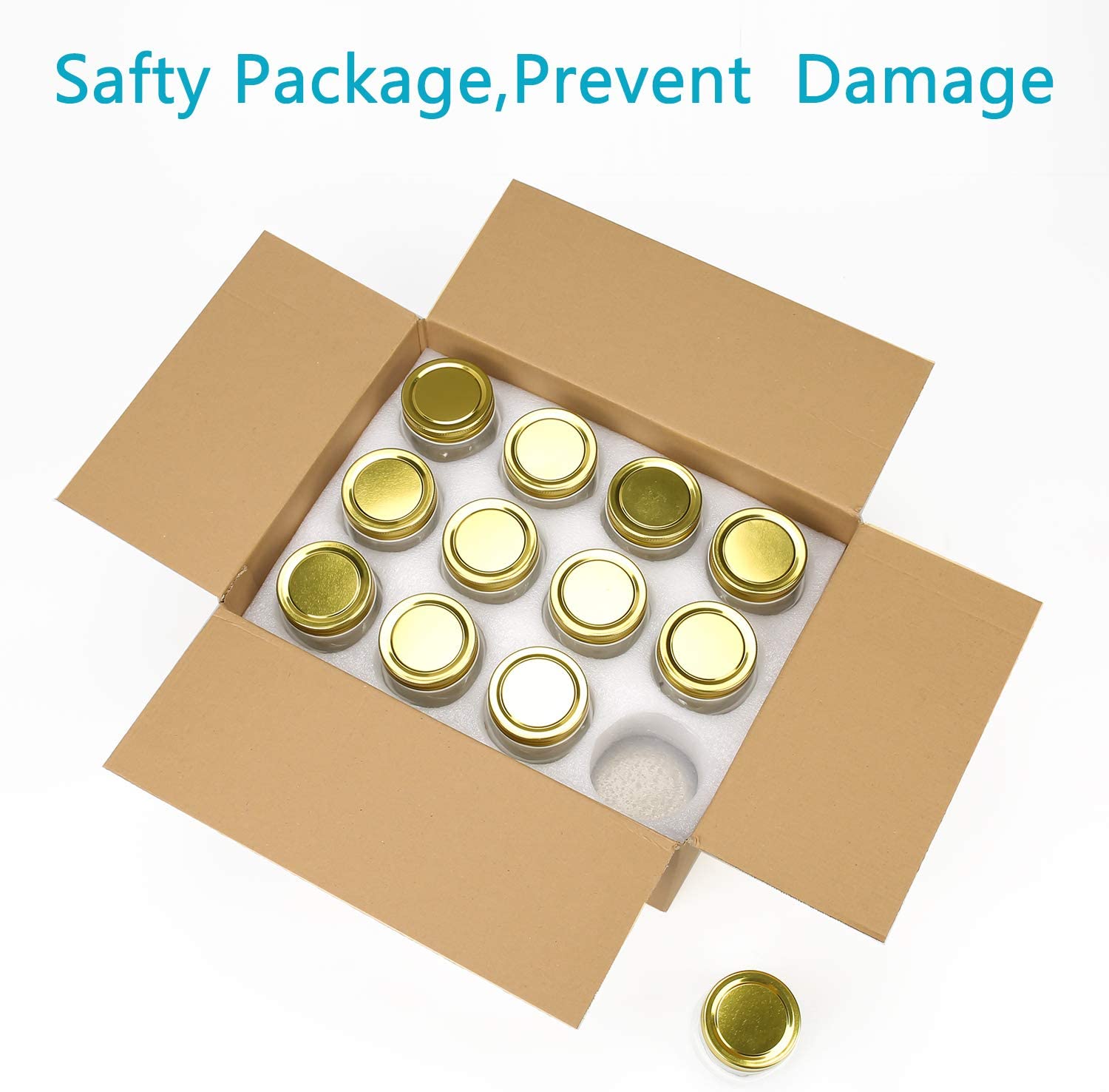 8 oz Glass Jars With Lids Regular Mouth Mason Jars For Storage Canning Jars