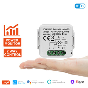 Tuya WiFi Relay Switch Module Dry <strong>Contact</strong> 1 Channel Compatible Alexa <strong>Google</strong> Home Smart Life <strong>App</strong> DC 12/24V AC 100-240V Max 220V - Product Image 2