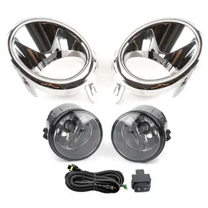 Car Fog Light Front Bumper Driving Lamp with cover Switch Wire assembly kit for nissan patrol Y62 2010 2011 2012 2013 2014