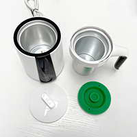 OEM/ODM Vente en gros Mini machine de décarboxylation 100W avec couvercle et poignée Machine de décarboxe 350ML avec fonction d'infuseur Ménage