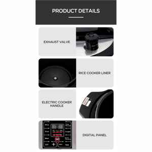 Ewant Home Appliances Cuisine 10L 1350W 70KPA Acier inoxydable Commercial Smart Autocuiseur électrique automatique - Product Image 6