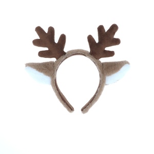Gillian Noël Flocon <span class=keywords><strong>de</strong></span> neige Cerf Oreille Bandeau Cosplay Accessoire Bête Cheveux en peluche pour les décorations <span class=keywords><strong>de</strong></span> fête et l'accessoire d'habillage - Product Image 1