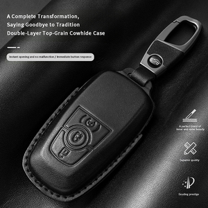 Funda/Cubierta de Lujo y Duradera para Llaves de Auto; Compatible con Ford Mondeo, Escort, Focus, Escape, Edge, Territory, <span class=keywords><strong>Kuga</strong></span> y Explorer. - Product Image 2