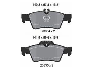 רפידות בלם עבור benz e-class class, S-Class.2333406 Sl-class - Product Image 2