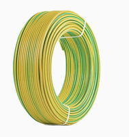 Câble électrique industriel monophasé en cuivre massif isolé PVC BV 4 mm² 750 V pour la construction