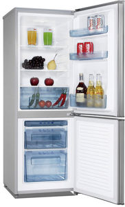 Double Door With Drawer 166L 12V 24V Adapter Household & Car Use Solar Refrigerator Dc Solar <b>Fridge</b> Freezer - Product Image 3