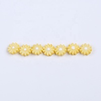 Perles marguerites sculptées à la main, 1-10mm, fleurs de marguerites, perles en coque pour la fabrication de bijoux, offre spéciale