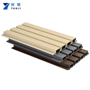 Revêtement mural extérieur <span class=keywords><strong>en</strong></span> composite <span class=keywords><strong>bois</strong></span>-plastique WPC et panneau mural décoratif WPC pour plafond, à rainures - Product Image 6