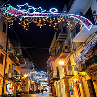 Lampu Motif Jalan Gantung LED IP65 Warna-Warni untuk Festival Natal, Dekorasi Elegan untuk Jalan Komersial