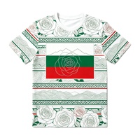 Individuell Bedrucktes T-Shirt Bulgarien Fußballtrikot Polyester Fußball-T-Shirt Atmungsaktiv für Fußballfans