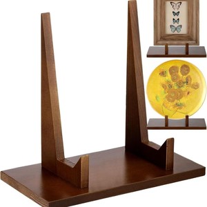 Solid wood kitchen menu display <b>rack</b>, round <b>plate</b> storage <b>rack</b>, desktop CD/album storage <b>rack</b>, wooden photo frame - Product Image 1