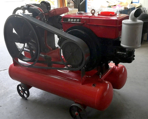 Compresseur d'air diesel à trois pistons de 3,5 m³/min et 18,6 kW pour forage de roche, utilisé dans l'exploitation minière aurifère W3.5/5, à vendre - Product Image 6