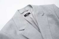 Blazer wanita elegan, Blazer wanita gaya wanita, warna Solid, mantel penutup kancing tunggal, setelan modis, metode tenun