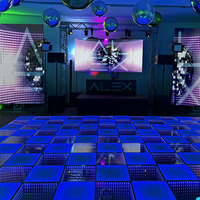 IP65 LED carreaux de piste de danse en ligne contrôlé DMX lumière de scène pour les mariages à l'église fêtes événements 3D miroir LED Dancefloor location