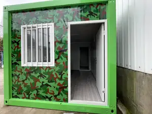Camouflage personalizzato installando facilmente 20ft Mobile modulare prefabbricata casa prefabbricata casa contenitore staccabile casa prefabbricata