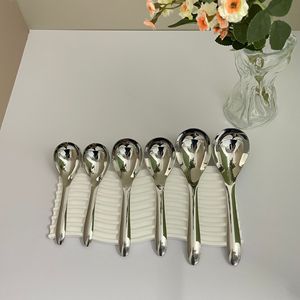 Thickened 316 Stainless Steel <b>Spoon</b> Deep Round Household Soup <b>Spoon</b> Durable For Adult Baby Food Use - Product Image 3