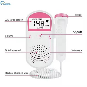 เครื่องตรวจอัลตราซาวด์แบบพกพาสำหรับตรวจวัดอัตราการเต้นของหัวใจทารกในครรภ์ รุ่น FD-12 - Product Image 2