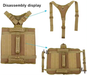 حار بيع دائم النايلون التكتيكي الكلب تسخير عاكس لا سحب الكلب سترة تسخير للكلاب المتوسطة والكبيرة - Product Image 3